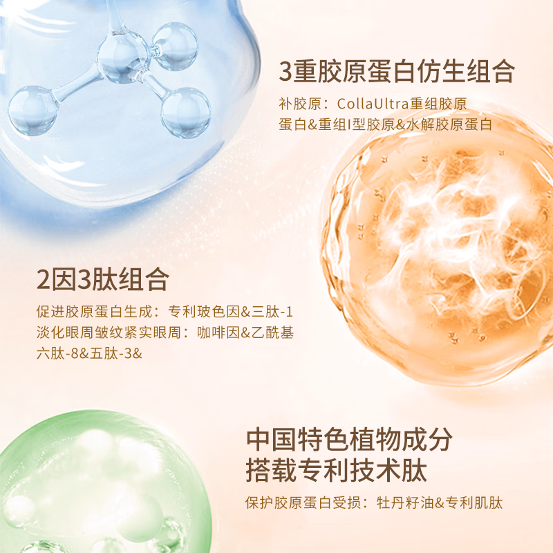 漠小曼双胶原紧致淡纹眼霜 2瓶
