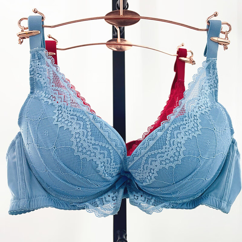 yryo断码清货奥丽侬内衣小胸中厚聚拢杯型文胸胸罩 ow8673漫蓝 85b