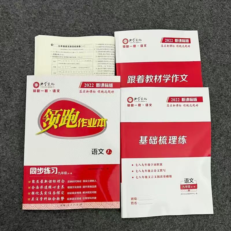 2022新课标领跑作业本九年级语数物化历道全一册人教版广东专 2023版
