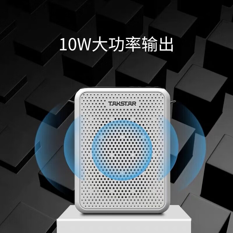 得胜(TAKSTAR) E300W小蜜蜂扩音器无线教师教学专用多功能蓝牙导游喇叭老师上课无线扩音器 E300W黑色
