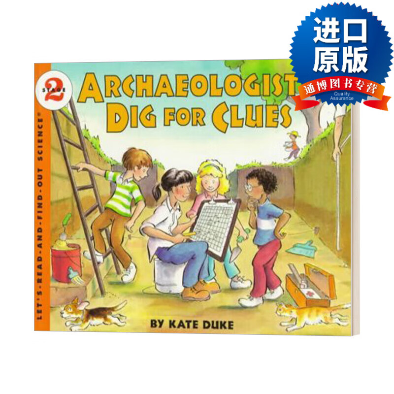 archaeologists dig for clues 考古学家挖掘线索 英文原版儿童图画书