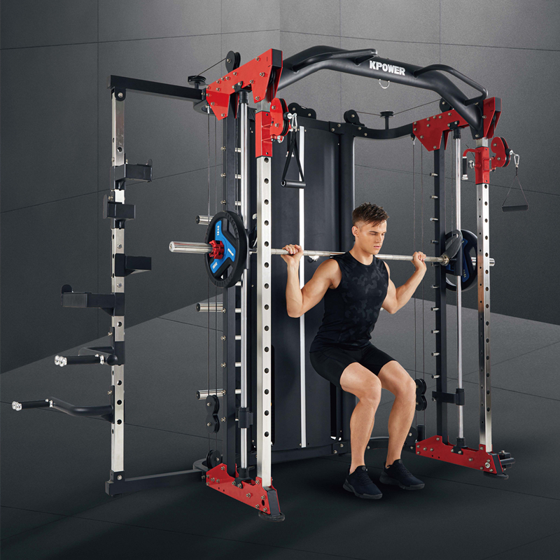 康乐佳高端商用综合力量训练器k053健身房深蹲多功能龙门架组合健身