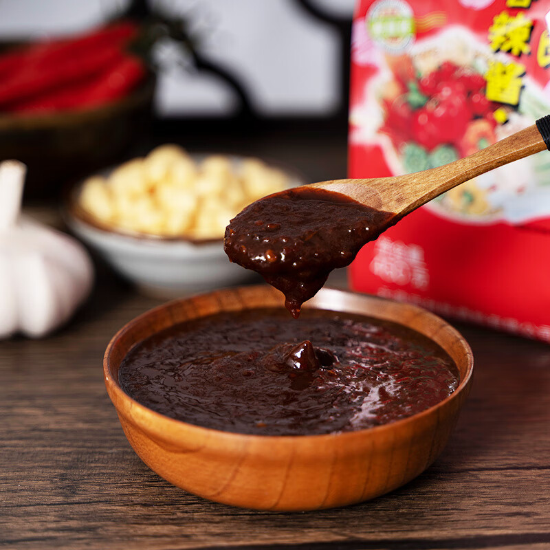 利民 蒜蓉辣酱450g淄博烧烤酱家用袋装炒菜烹饪辣椒酱蒜蓉酱 450g*5