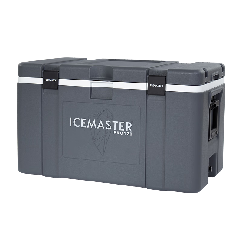 冰大師（ICEMASTER）保溫箱冷鏈運輸箱商用擺攤冷藏大容量海釣箱工地盒飯保熱泡沫餐箱 120L灰色【專(zhuān)業(yè)海釣箱+配冰袋】
