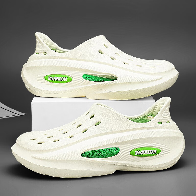 啄木鸟椰子凉鞋男夏季外穿踩屎感运动开车加肥加大不臭脚全包沙滩洞洞