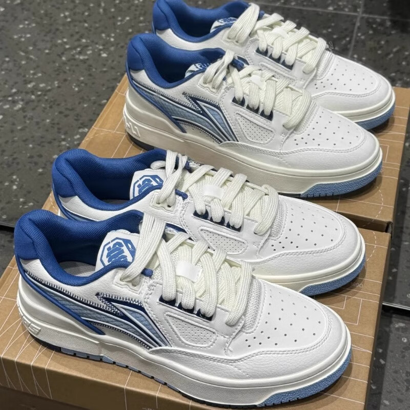 秋季新款反伍badfive新秀rookie经典复古休闲鞋 乳白色/极光蓝/深帆蓝