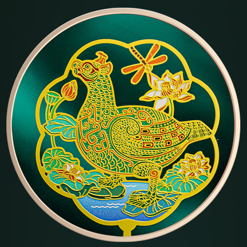三峡博物馆团扇金属书签中国风重庆文创旅游纪念品国潮 战国鸟形尊 书签 卡纸装