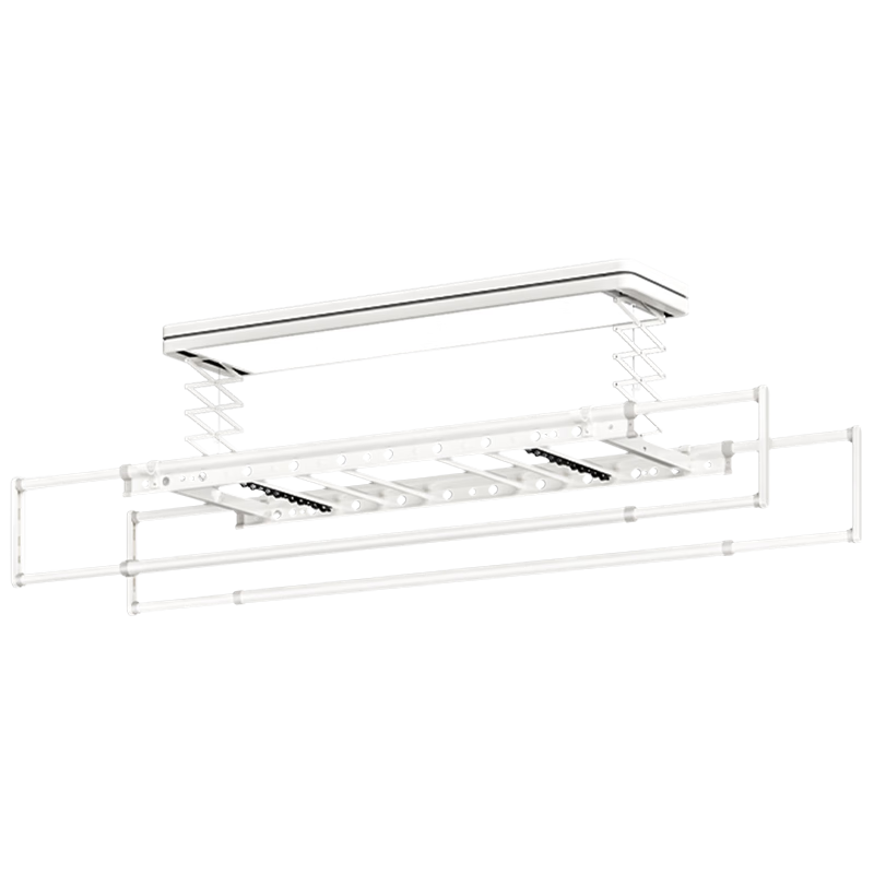 金贵夫人 电动晾衣架智能阳台升降晾衣机自动晒衣杆隐藏伸缩凉衣架-F2照明