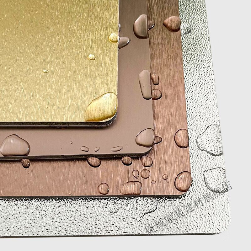 维诺亚竹炭木金属板镜面板碳晶板木饰面集成墙板纤维板装饰护墙板碳金板 5mm木饰面质感金属