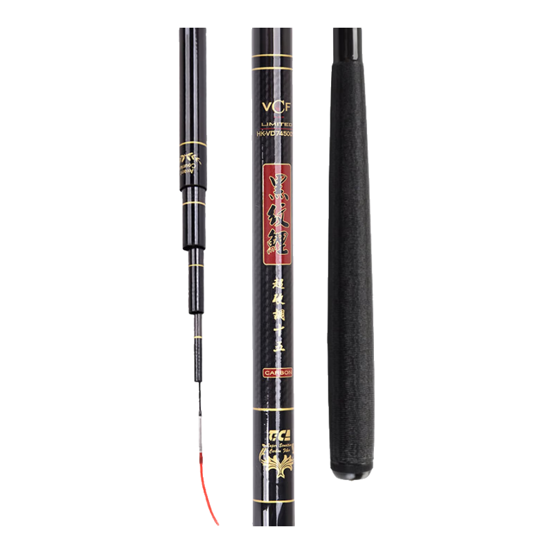 迪佳(TICA)魚竿 黑紋鯉臺釣手竿經(jīng)典釣魚竿28調(diào)輕硬鯽鯉魚竿戶外漁具 黑紋鯉3.6米