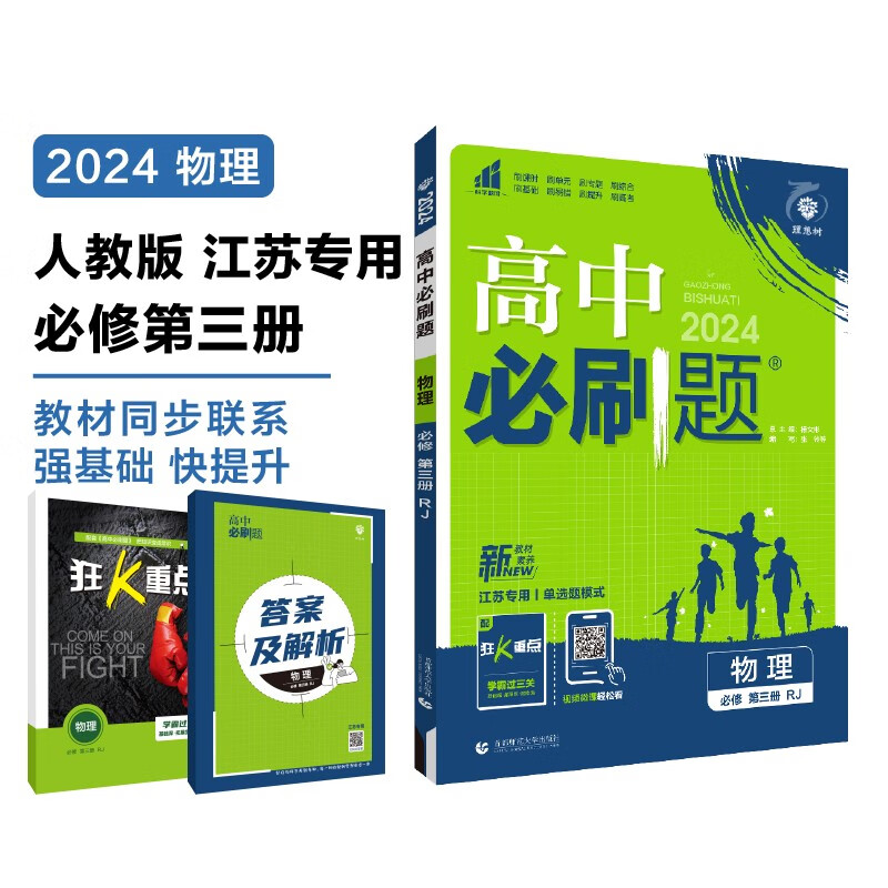 2024春高中必刷题 高一下物理 必修 第三册 人教版 江苏专用 教材同步练习册 理想树图书