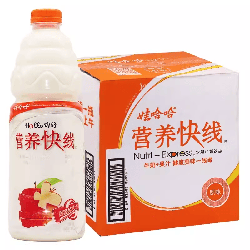 娃哈哈 营养快线1.5l*6瓶原味整件 营养早餐饮品 1.