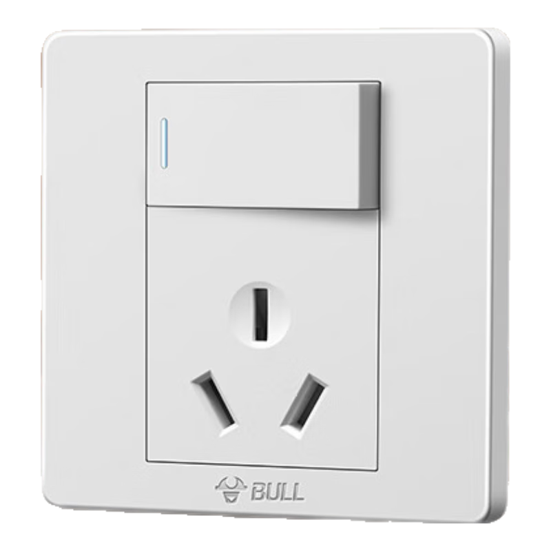 公牛（BULL） 公牛開關插座/暗裝/電源開關/USB插座/網(wǎng)絡插座/G07象牙白 三孔16A空調(diào)插座帶開關