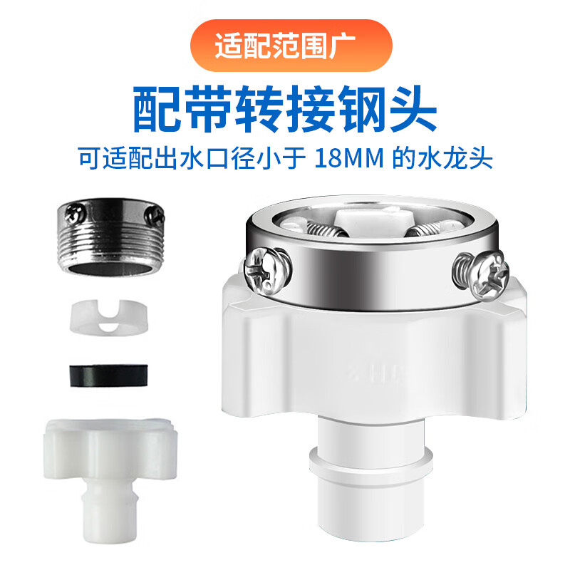 乐兰迪全自动洗衣机管2米进水管4分接头加长管2m滚筒波轮洗衣机上水延长管 L5003