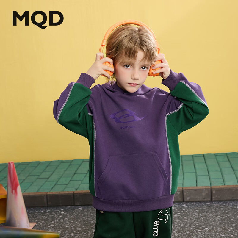 ����٣�MQD����ͯ25��ѧԺ�糱������ײɫƴɫ�д�ͯ��ñ���� ��ɫ 130