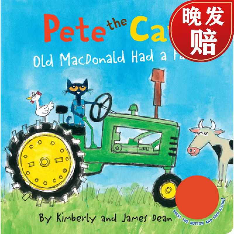 【4周达】pete the cat: old macdonald had a farm sound book