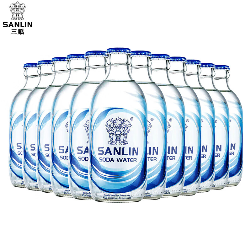 三麟无糖苏打水饮料整箱原味/白桃/海盐0糖0卡0脂气泡水335ml 原味 335mL*12瓶