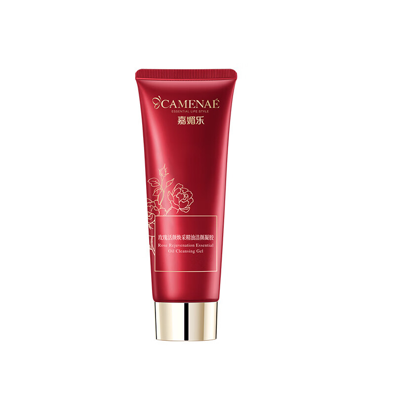 嘉媚乐女神节礼物 玫瑰活颜焕采水乳补水保湿亮肤面部护肤套装 洁颜凝胶120g