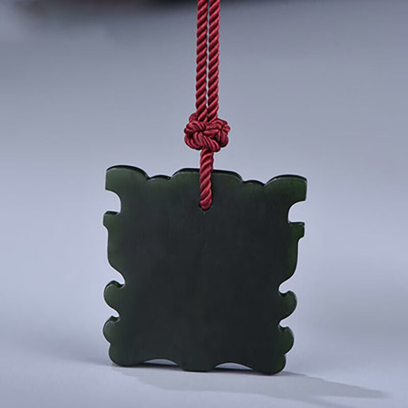 享耀和田玉项链吊坠玉佩复古饕餮纹玉坠男士挂绳生日礼物