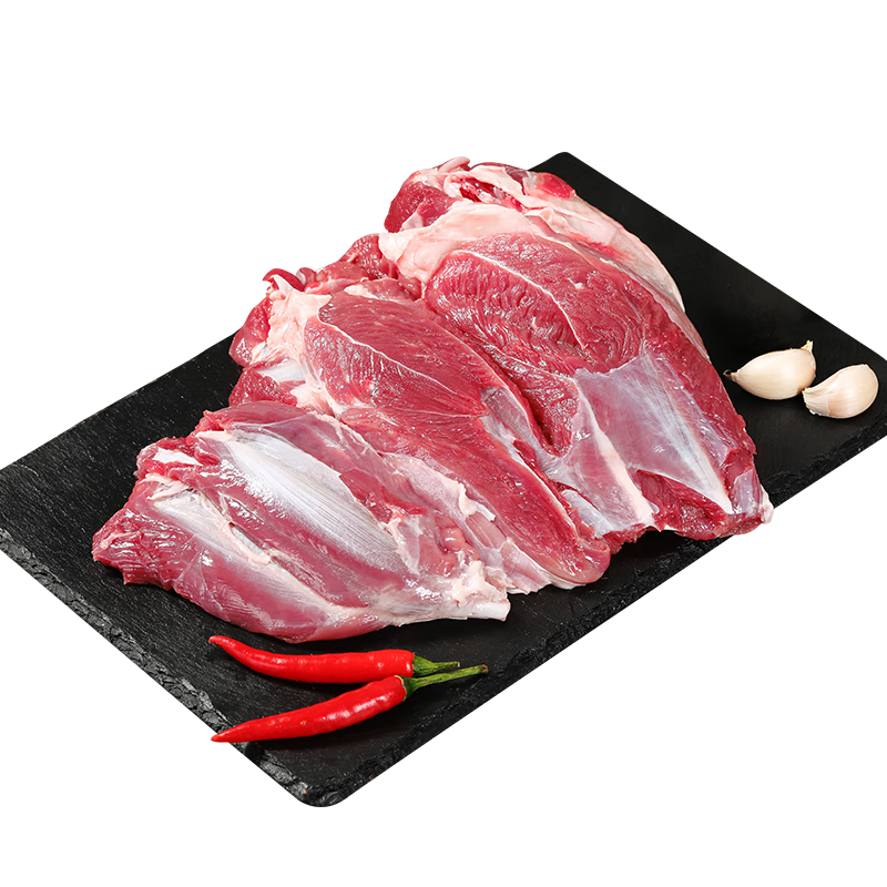 往来白丁 内蒙古羊腿肉1kg 新鲜羊肉去骨羊肉块冷冻涮串烧烤火锅食材 生鲜