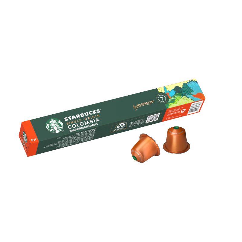 STARBUCKS 星巴克 Nespresso Original 胶囊系列 Single-Origin Coffee Colombia 纯正之源哥伦比亚 10颗