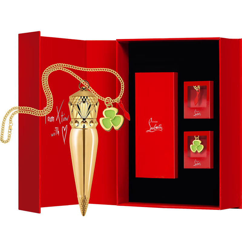 路鉑廷（Christian Louboutin）CL女王權(quán)杖唇膏001配飾禮盒套裝 蘿卜丁口紅 生日禮物送女友老婆