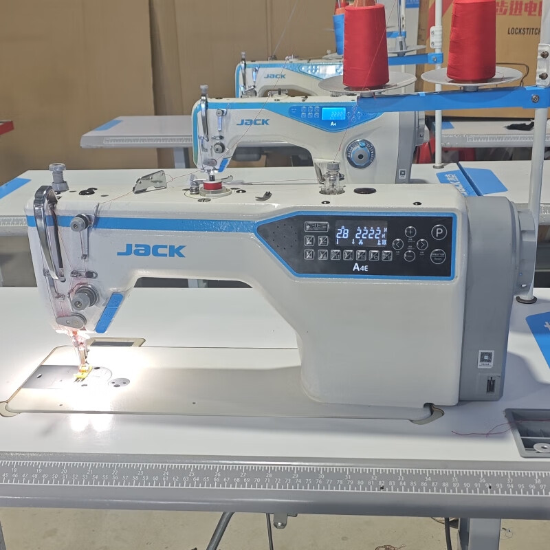 杰克A4E步進(jìn)電腦高速縫紉機(jī)自動剪線抬壓腳工業(yè)平車厚薄通吃 杰克A5E-9成多