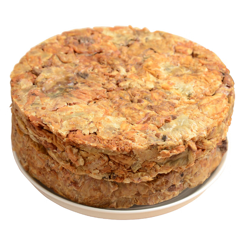 鹿色花饼渣青岛特产猪油渣压缩围心肉饼夏庄猪花油猪肉干即食 猪油渣