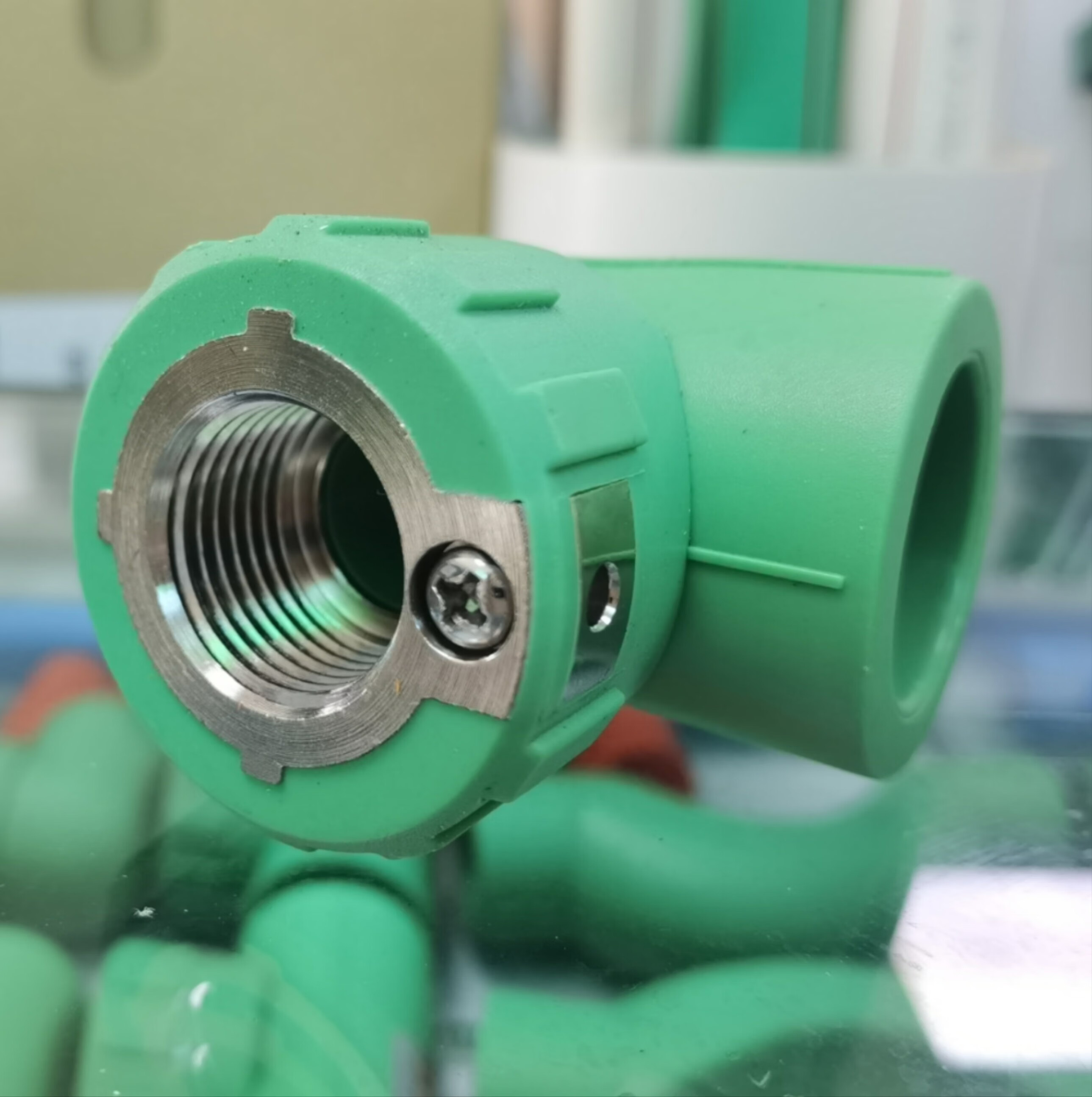 伟星等电位内丝弯ppr热水管配件热熔接头接地线防漏电内丝弯头 4分20*