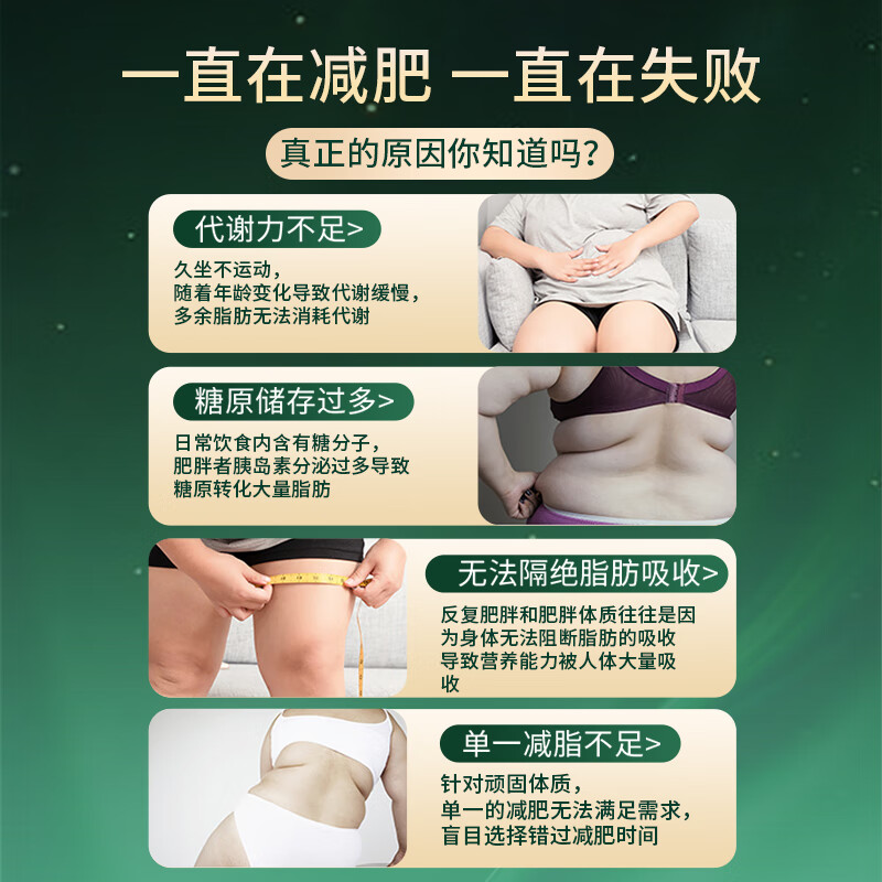 禾博士日夜减肥胶囊刮燃脂油瘦身排瘦肚子大肚腩油 2瓶【基础版】日夜各1瓶