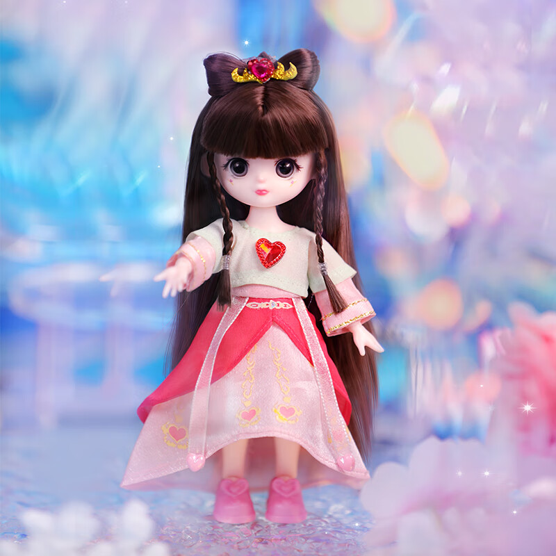 罗丽玲珑娃娃女孩洋娃娃玩具灵冰时希情公主六一儿童节礼物 古装王默