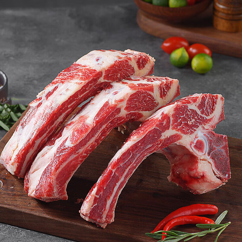 新鲜速冻牛肋眼骨 手把牛肉 牛肋眼骨 2kg