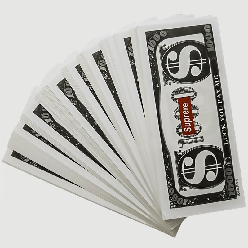 道具酒吧气氛仿真美金美钞道具钞票玩具假美元枪纸币舞台 1捆100张