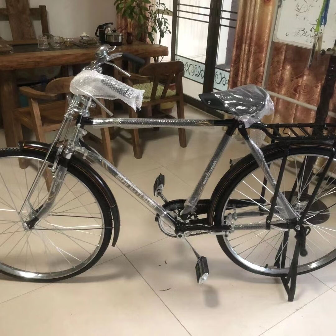 杰霆三八大杠自行车全新经典复古二八大杠摆摊自行车加重型成年老人骑