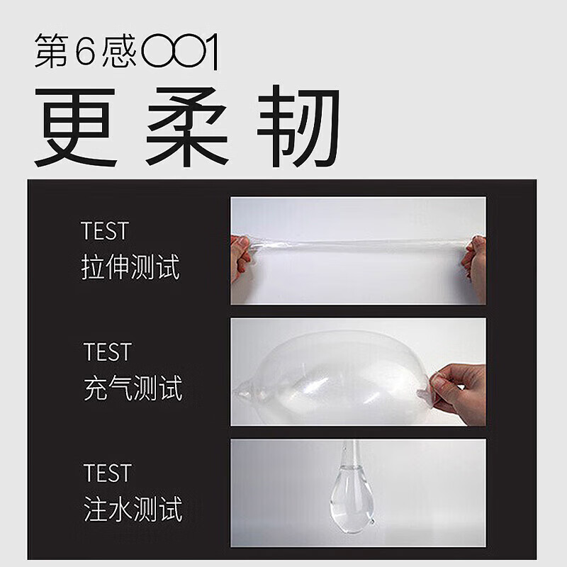 第六感 避孕套超薄001安全套女专用 女 戴隐形无套裸入0.01延时男专用持久大颗粒套套成人情趣用品 刺激颗粒37只:001薄3+颗粒28+环纹6