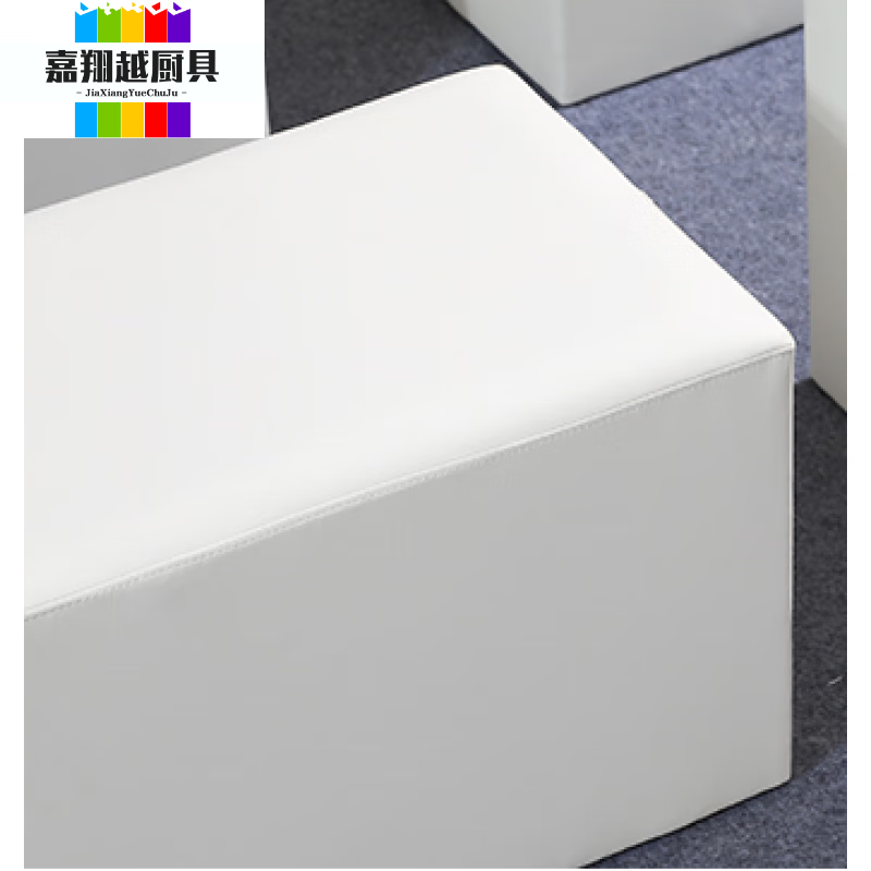 妙普乐皮墩凳长条凳会展户外婚礼吐司凳活动方凳白色黑色面包凳皮墩