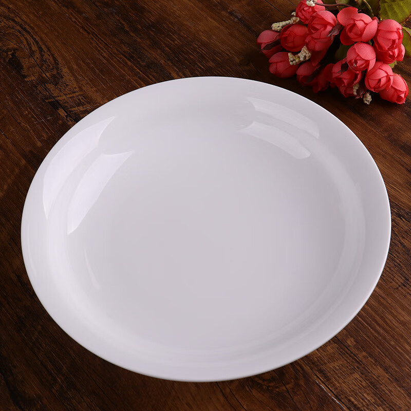 錦鳯景德镇饭碗面碗菜盘高温白瓷碗盘陶瓷餐具微波炉洗碗机可用纯白 罗汉20头(10碗+10盘)