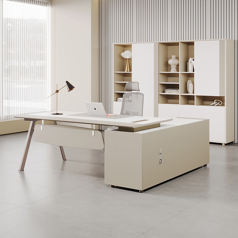 众舰行经理室办公桌组合 轻奢老板桌办公桌总经理办公室总裁大班台