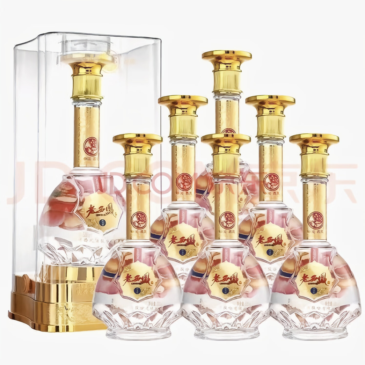 西凤老西凤铂金版52度浓香型白酒 宴请 礼品 陕西名酒 500ml 6瓶 整箱