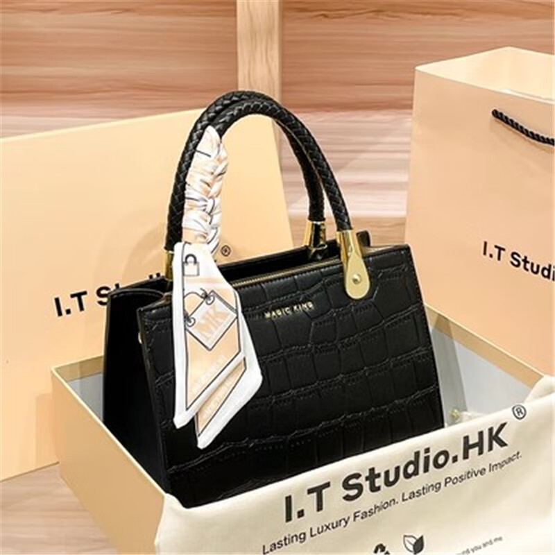 magic king mk女士手提包女2023新款高级感红色新娘结婚包手挎单肩斜