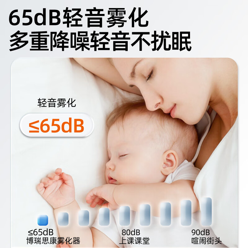 博瑞思康手持雾化器儿童 家用雾化器成人婴幼儿便携式医用雾化机 压缩雾化器26年12月过期