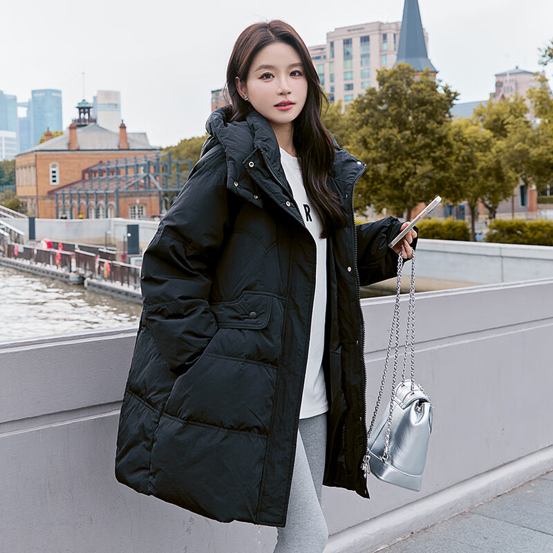 奥若文羽绒服女加厚胖子加肥大尺码中长版羽绒服女200斤胖mm260孕