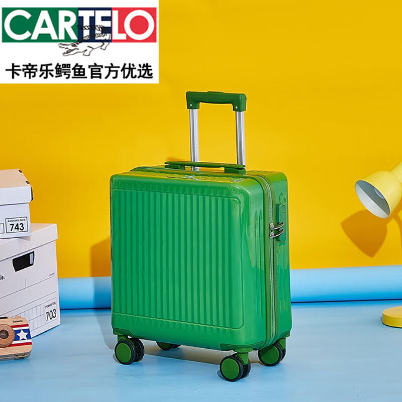 cartelo)旅行箱18英寸轻便登机箱小型行李箱拉杆箱女网红高颜值20箱子