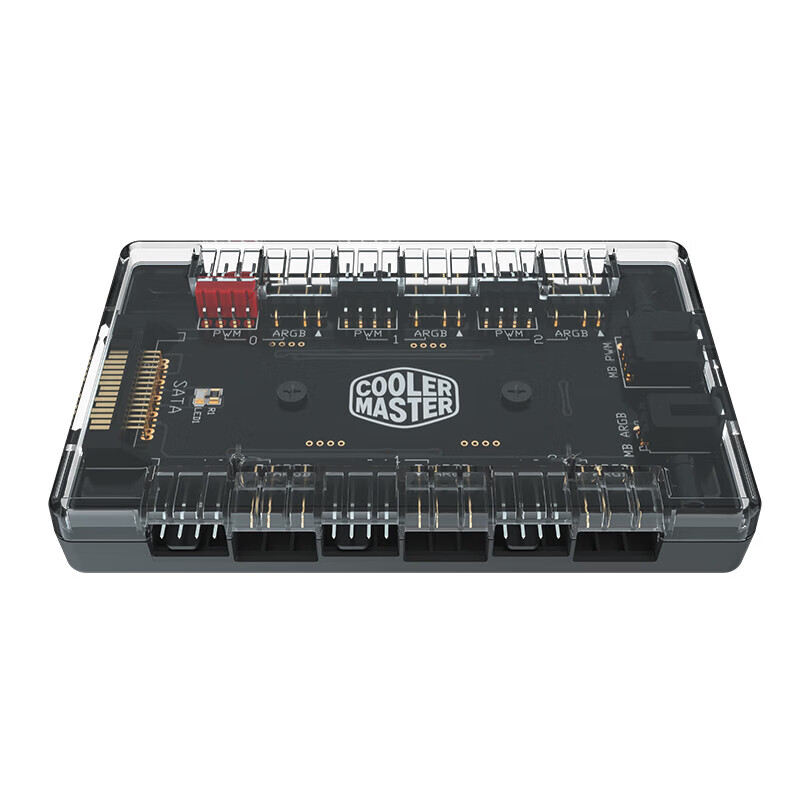 酷冷至尊（CoolerMaster）酷冷MF 120HALO V2 ARGB机箱风扇12厘米神光同步炫彩风扇灯光 白色 三只 ARGB&PWM二合一扩展盒