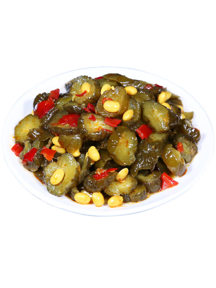 翼若天云香甜脆瓜小黄豆酱菜青瓜酱黄瓜即食咸菜脆瓜酱瓜片下饭菜500g