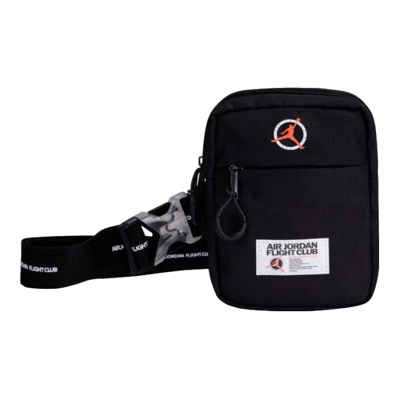 NIKE耐克Jordan單肩包男女童斜挎包兒童包  了黑色 2T/4T 