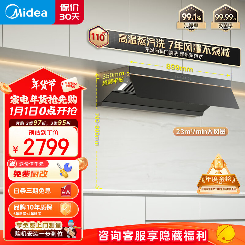 ���ģ�Midea����AK5pro���������̻�����һ��������������ϴ��ƽ�����Ƶ23����1000Pa��ѹ���Ҳ�������20%