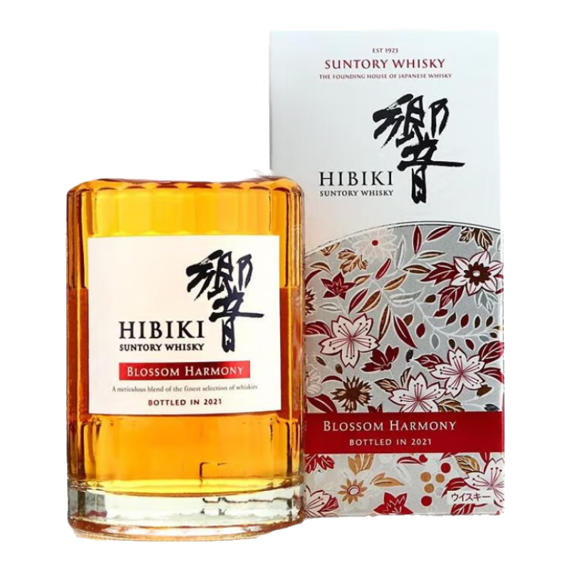 三得利【官方正品】響和風(fēng)醇韻日本調(diào)和型威士忌700ml 三得利進口洋酒 響和風(fēng)2021櫻花限定版