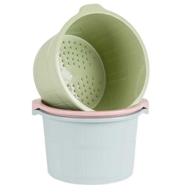 本迪 家用加深洗脚桶洗脚足浴桶泡脚盆塑料泡脚桶水桶单个 颜色随机