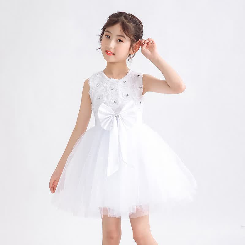 洁萍雅六一儿童演出服女童公主裙幼儿园大合唱蓬蓬纱小学生班级舞蹈